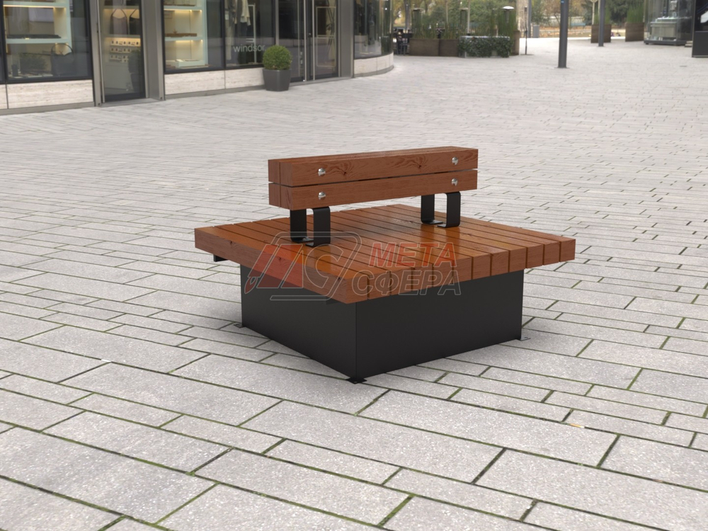 Скамейка Wood 120х120
