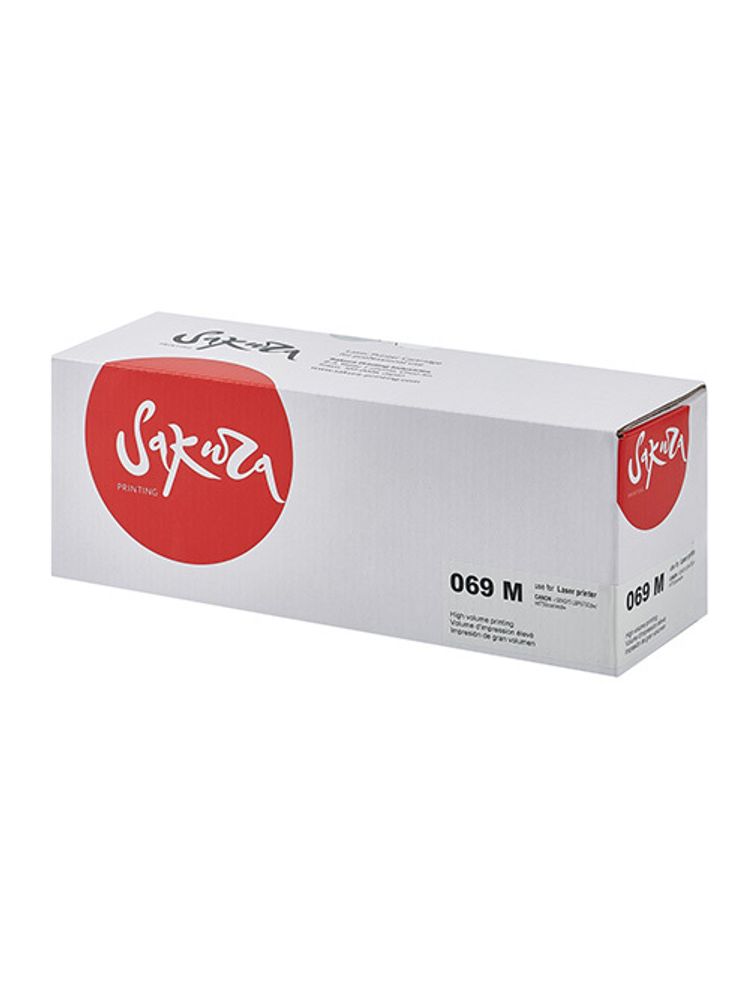 Картридж Sakura, аналог Сanon 069M (5092C002) для I-Sensys LBP673Cdw/MF750C, пурпурный, (1.9K)