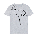 Футболка "Лабрадор и бабочка"