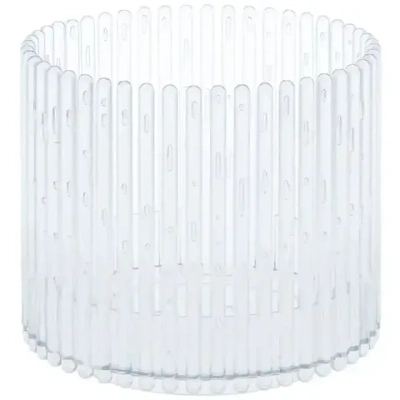 Кашпо для цветов пластиковое 1,8л d-14см «Шарм» прозрачный