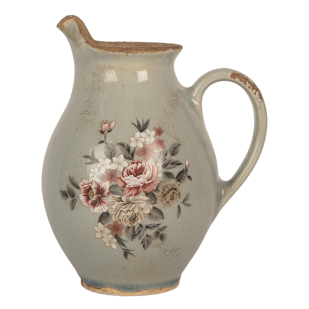 Кувшин декоративный "Розы Клэр" малый 16x12x19см