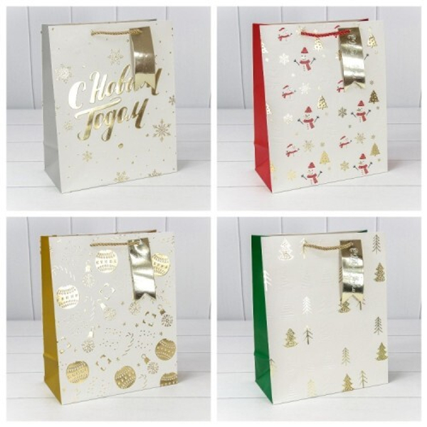 
          Пакет подарочный 32 х 26 х 13 см "Новый год" (Зеленый)