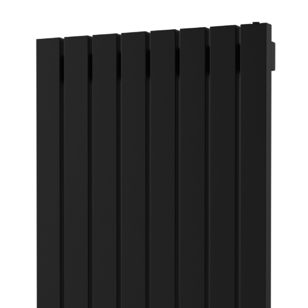 Радиатор WARMMET водяной настенный вертикальный Flat 60V (W) ЧЕРНЫЙ RAL9005