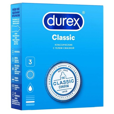 Пр-вы DUREX №3 Classic Классические