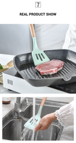 Набор кухонных принадлежностей из 13 предметов, с подставкой