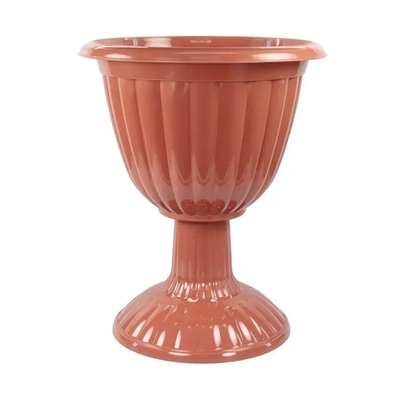 Вазон Жасмин 12л на высокой ножке коричневый