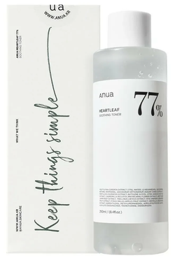 Anua Heartleaf 77% Soothing Toner тонер для лица 250мл