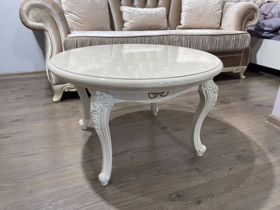 Стол журнальный ПАТРИСИЯ круглый крем корень