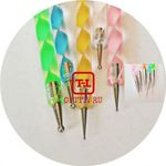 НАБОР ДОТСОВ - КИСТЕЙ АКРИЛ для дизайна 15см. диаметр 0,1/0,2/0,2/0,3/0,4 (5 штук)