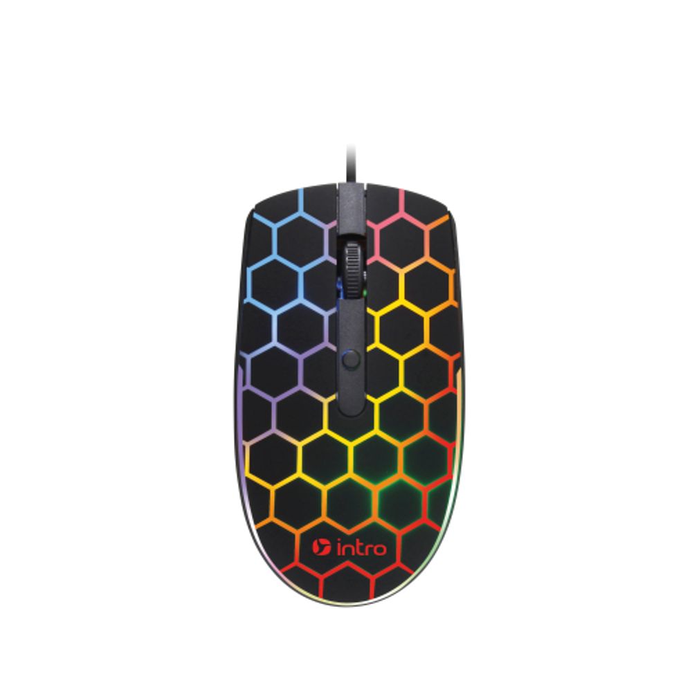 Мышь Intro MG278 игровая проводная 800-3600dpi черная