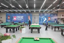 Стол / китайский пул "Rasson Sword II" 9 ф (черный, плита 45 мм в комплекте c аксессуарами + сукно)