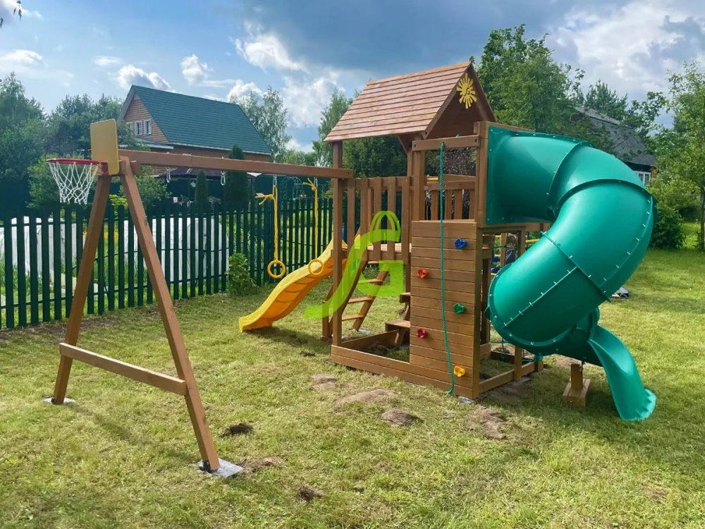 Детская площадка Крафт Pro 4 с трубой мод.2