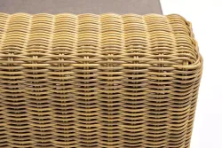 "Боно" кресло из искусственного ротанга, цвет соломенный