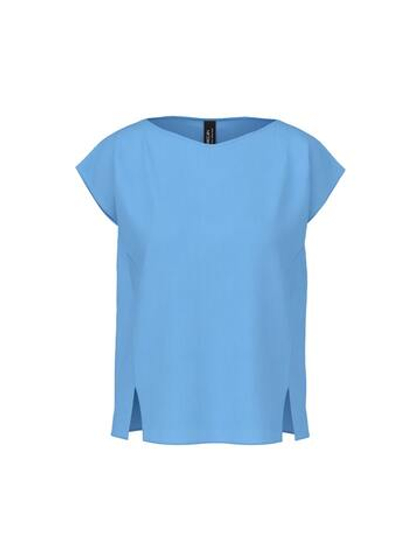 Marc Cain Блуза из струящейся ткани с разрезами