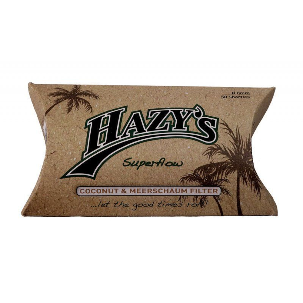 Фильтры для сигарет "Hazy's" 8mm 22mm Superflow Coconut & Meerschaum 50шт