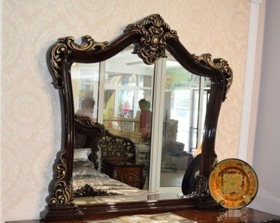 Зеркало ДЖОКОНДА для туалетного столика корень  глянец