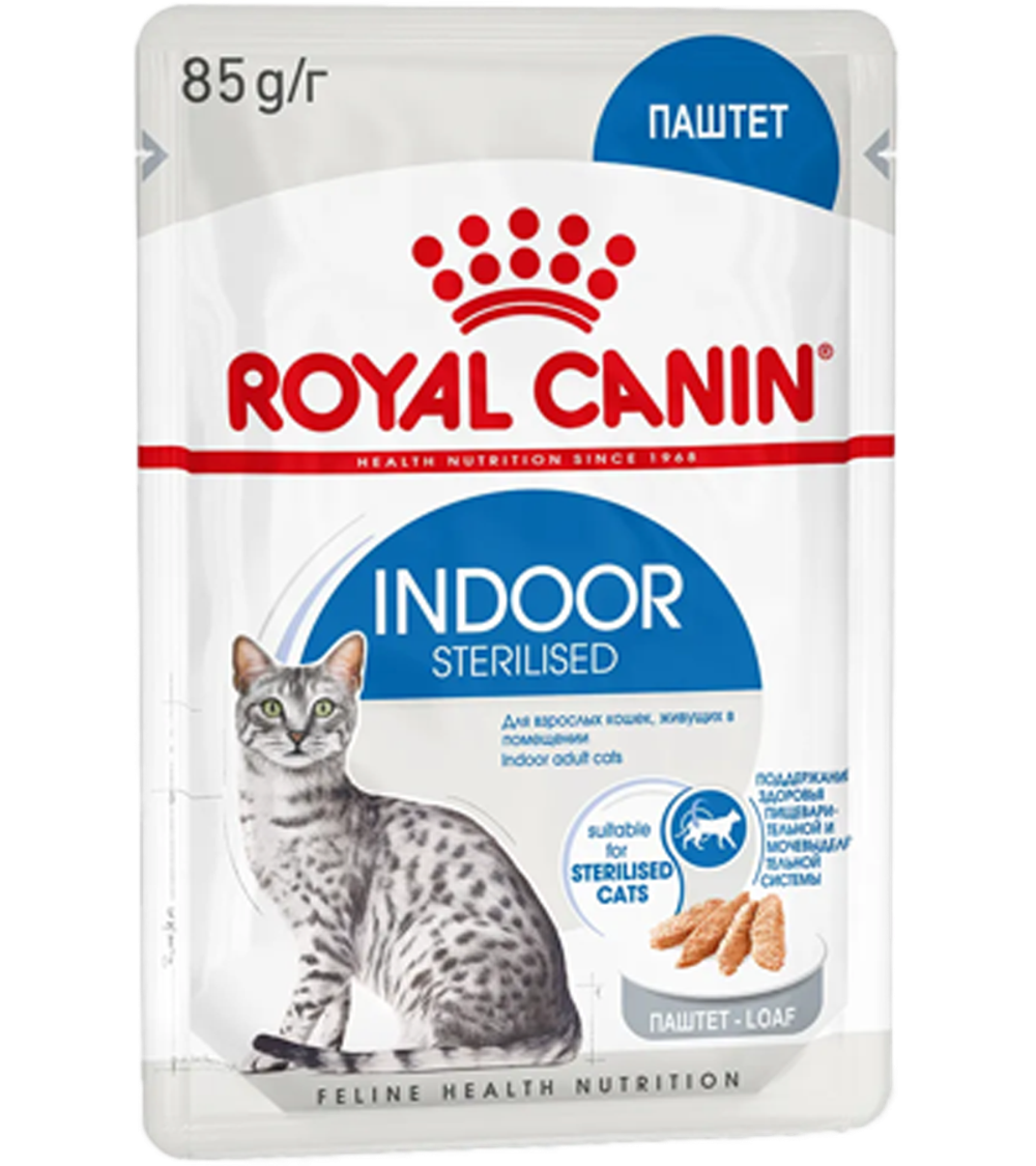 Роял Канин Indoor Sterilised паштет 85гр.
