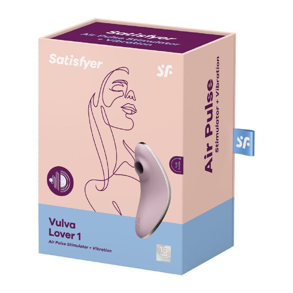Вакуумно-волновой стимулятор с вибрацией Satisfyer Vulva Lover 1, сиреневый