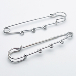 Основа для броши-булавки, сталь, 3 петли, размер 75*15 мм, цена за 1 шт