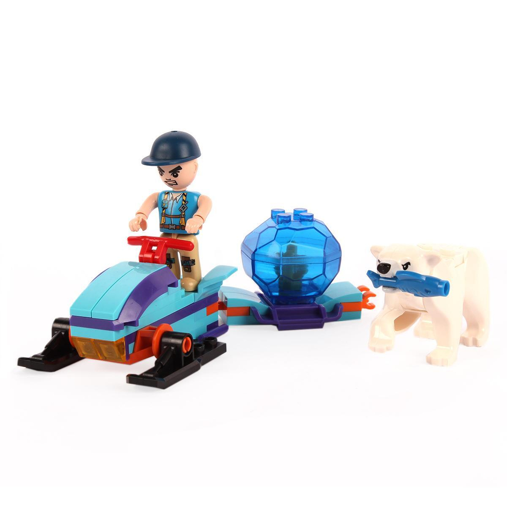 Конструктор блочный Аусини Арктика 59дет., коробка 29312