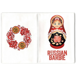 Обложка для паспорта Russian Barbie