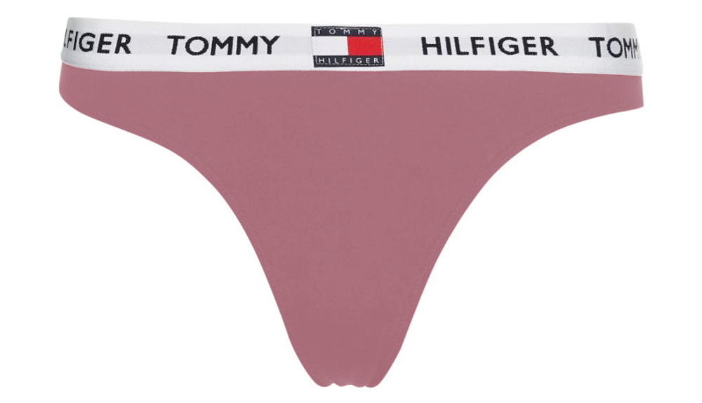 Majtki Tommy Hilfiger Thong 1P - Розовый