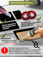 Панели самоклеящиеся для стен, деревянные кирпичики, Черный лак