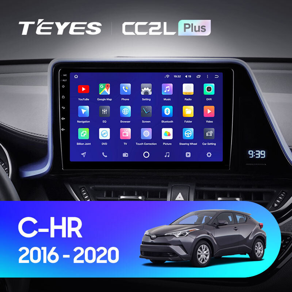 Teyes CC2L Plus 9" для Toyota C-HR 2016-2020