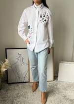 Хлопковая рубашка Karl Lagerfeld, S-M