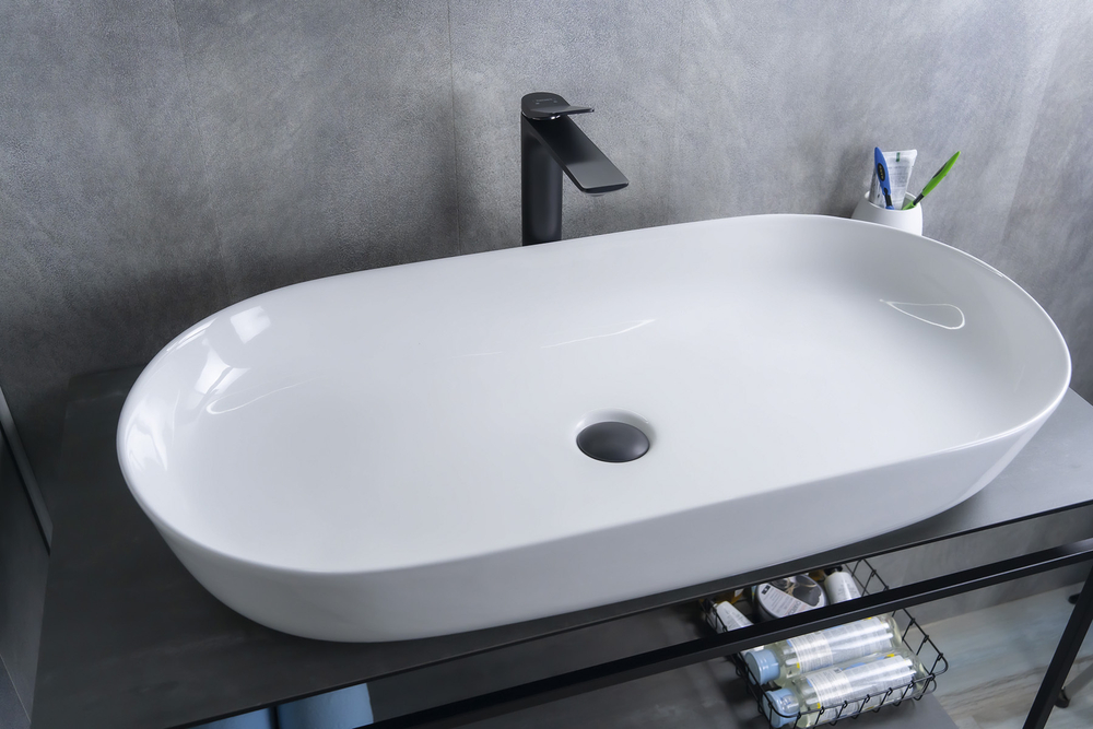 Раковина Gid N9348 51200 накладная белая 81x41x14