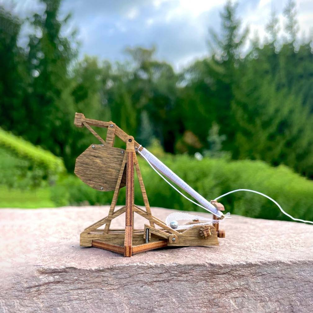 Деревянный конструктор Мини-Требушет (KUDRIAVSKIY)