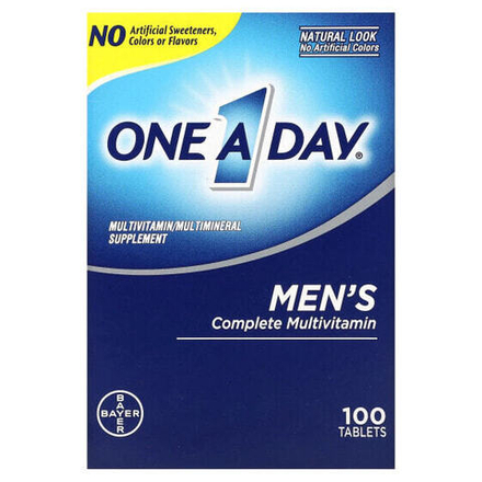 Витаминно-минеральные комплексы One-A-Day, Полный мультивитамин для мужчин, 100 таблеток