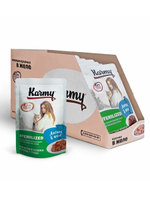 Влажный корм Karmy Sterilized для стерилизованных кошек, лосось в желе, 24 шт x 80 г