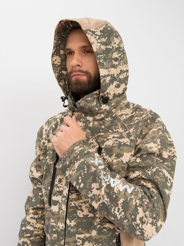 Костюм летний Матрица ткань Смесовая Рип-Стоп цвет 128/2 (светлый пиксель)