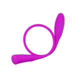 Мощный перезаряжаемый вибратор Snaky Vibe (7 режимов) (Цвет: фуксия)