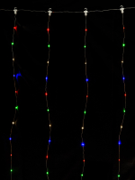 Гирлянда светодиодная "Роса - занавес" 2х2 м, 200LED, многоцветн., ПДУ, USB, IP20, TDM SQ0361-0088