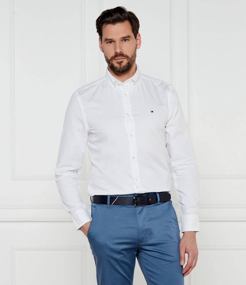 Рубашка FLEX DOBBY Tommy Hilfiger - белый(MW0MW37578)