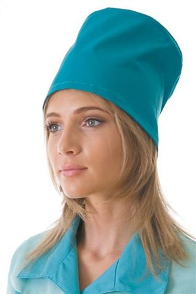 Колпак медицинский зеленый (смесовая / тк. "Сису")