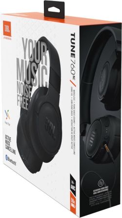 Беспроводные наушники JBL Tune 760NC Black с шумоподавлением