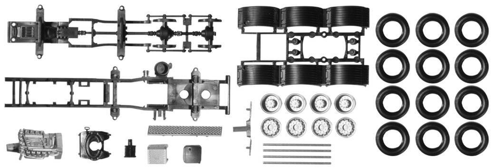 Шасси тягача Mercedes-Benz Actros, 4-осное