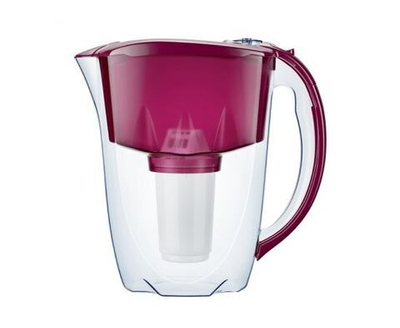 Фильтр-кувшин Аквафор Престиж, бордовый, удаление хлора, 1шт сменный модуль А5, 2.8 л