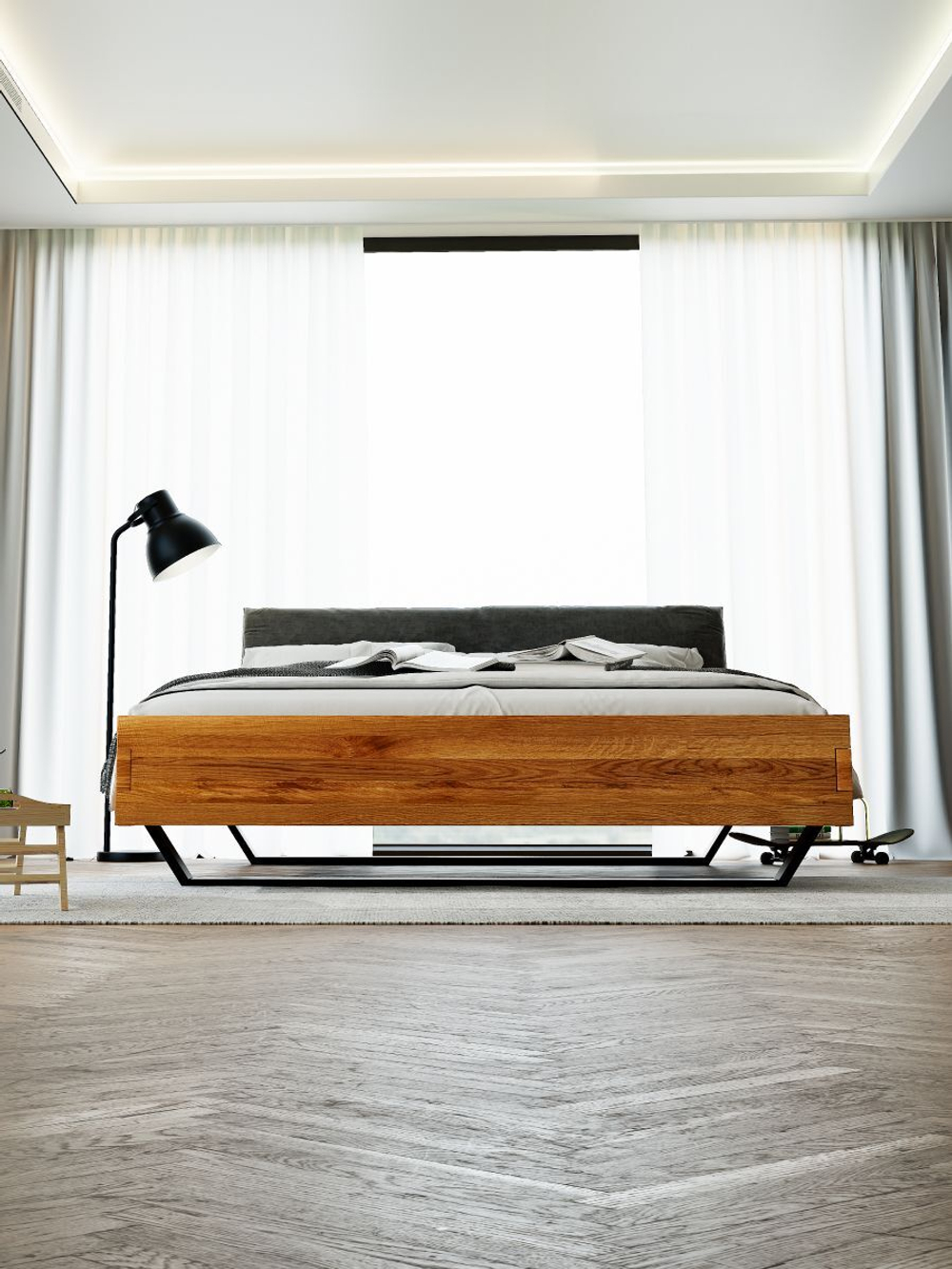 Кровать 200х200 Беллиссима с мягким изголовьем