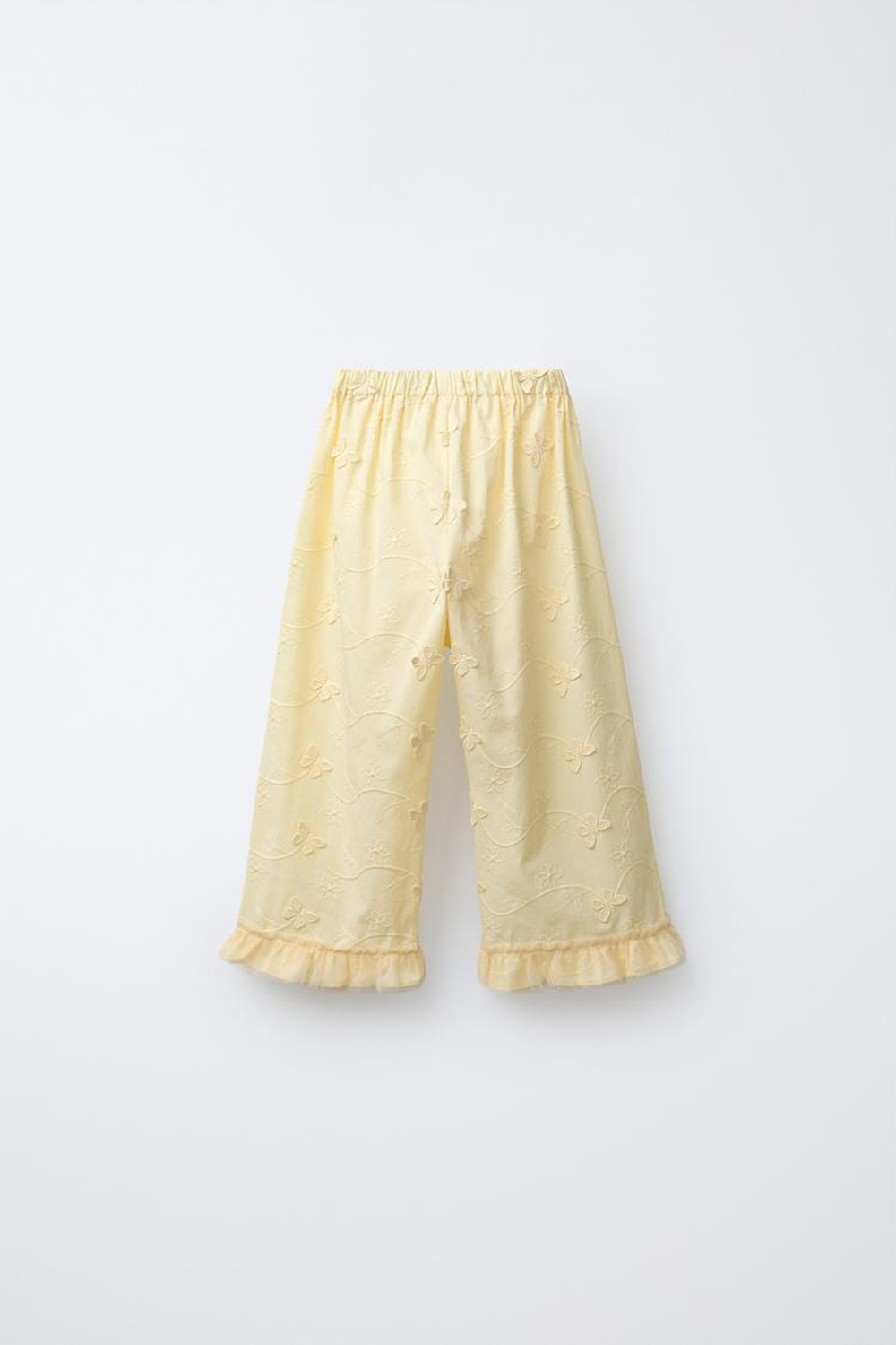 ZARA БРЮКИ-КЮЛОТЫ, СВЕТЛО-ЖЕЛТЫЙ