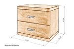 Тумба Веста 2 ящика