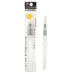 Кисть синтетика круглая №3 с резервуаром для воды, туши, чернил