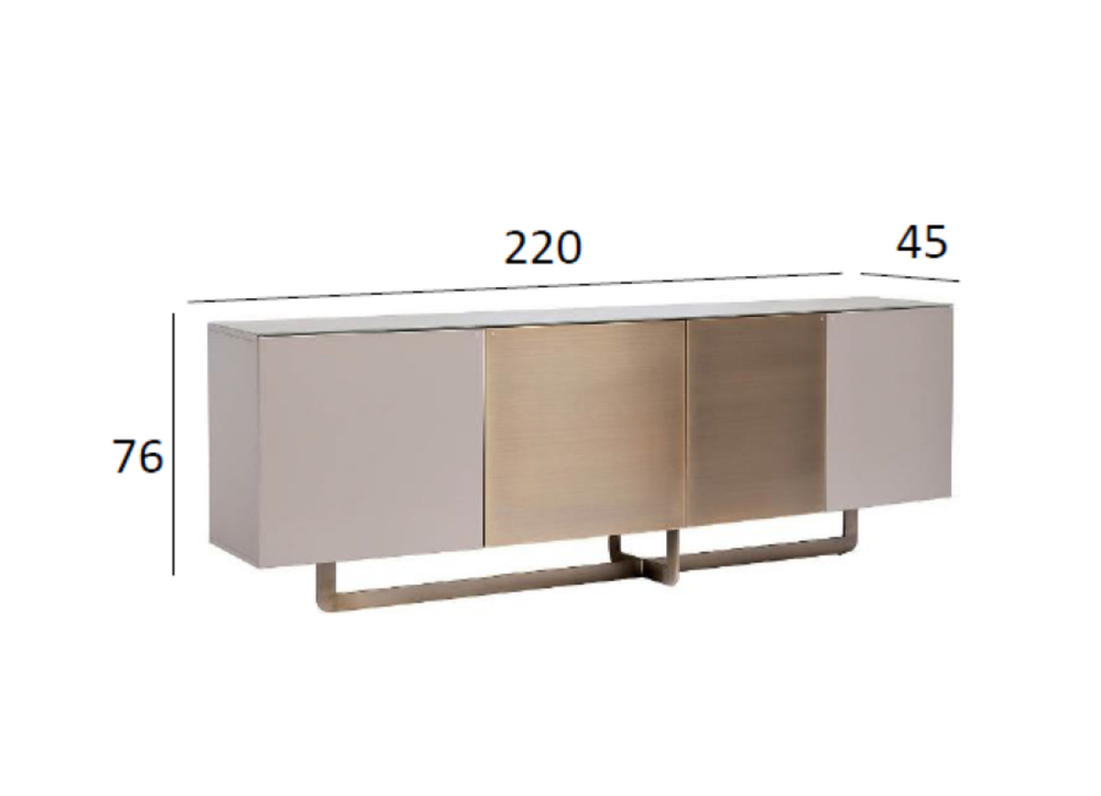 Комод Garda Decor Космос (Space) 220*45*76 см