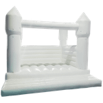 Белоснежный надувной батут - фотозона и реквизит для свадебных торжеств и праздников, 4*4*2,75 м