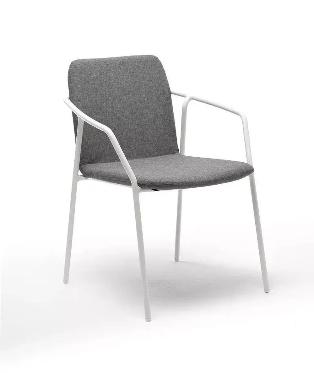 "Марокко" стул из текстилена nanotex, алюминиевый каркас, цвет серый