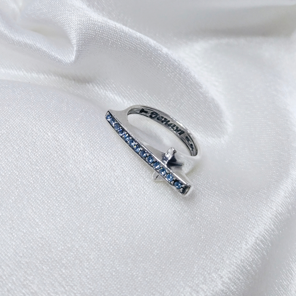 "Оулу" кольцо в серебряном покрытии из коллекции "Финляндия" от Jenavi