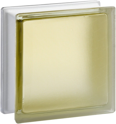 Стеклоблок самба коричневый окрашенный изнутри Vitrablok 19x19x8